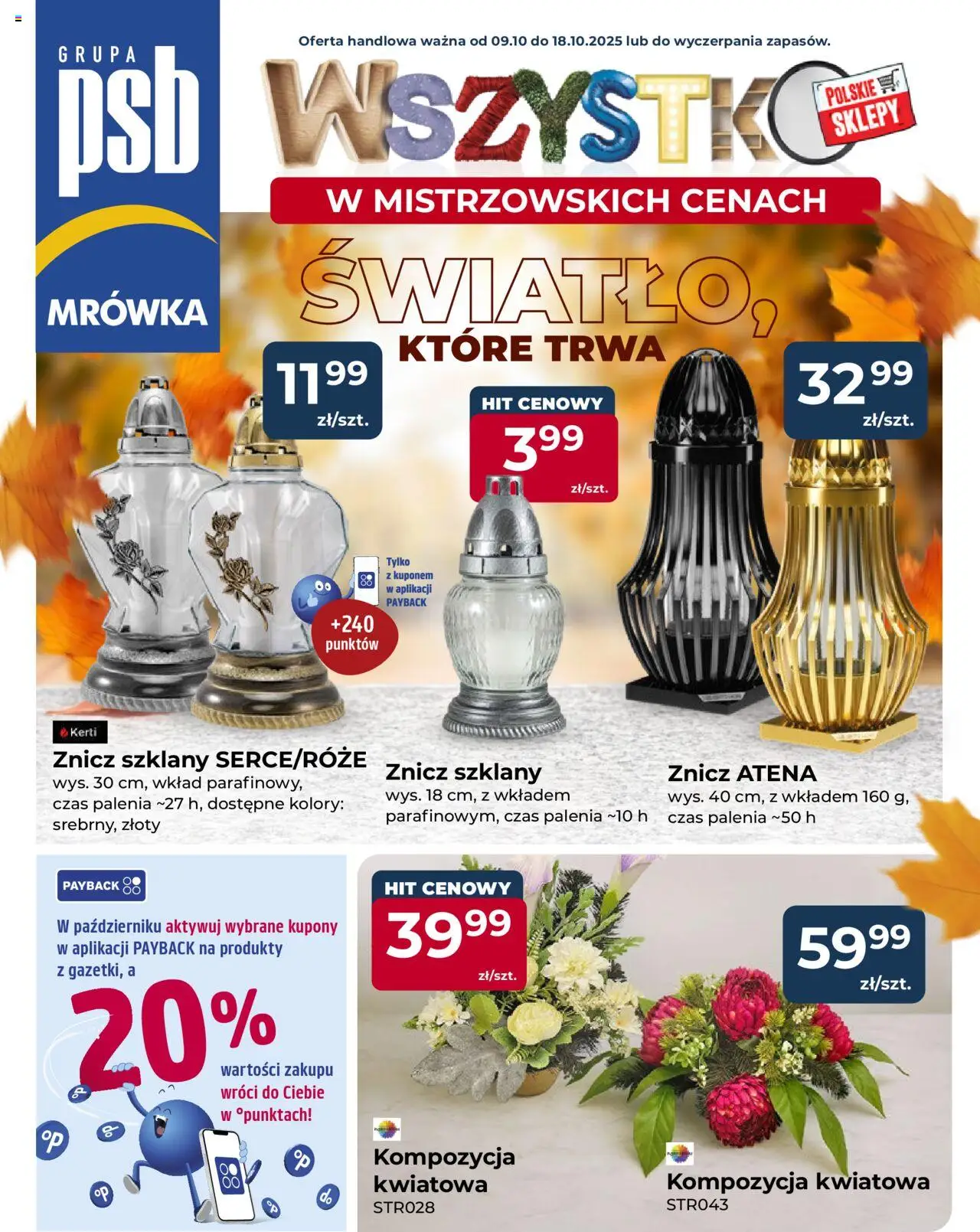 MRÓWKA Gazetka 09.10.2025 - 18.10.2025 - Gazetka promocyjna - Numer strony 1