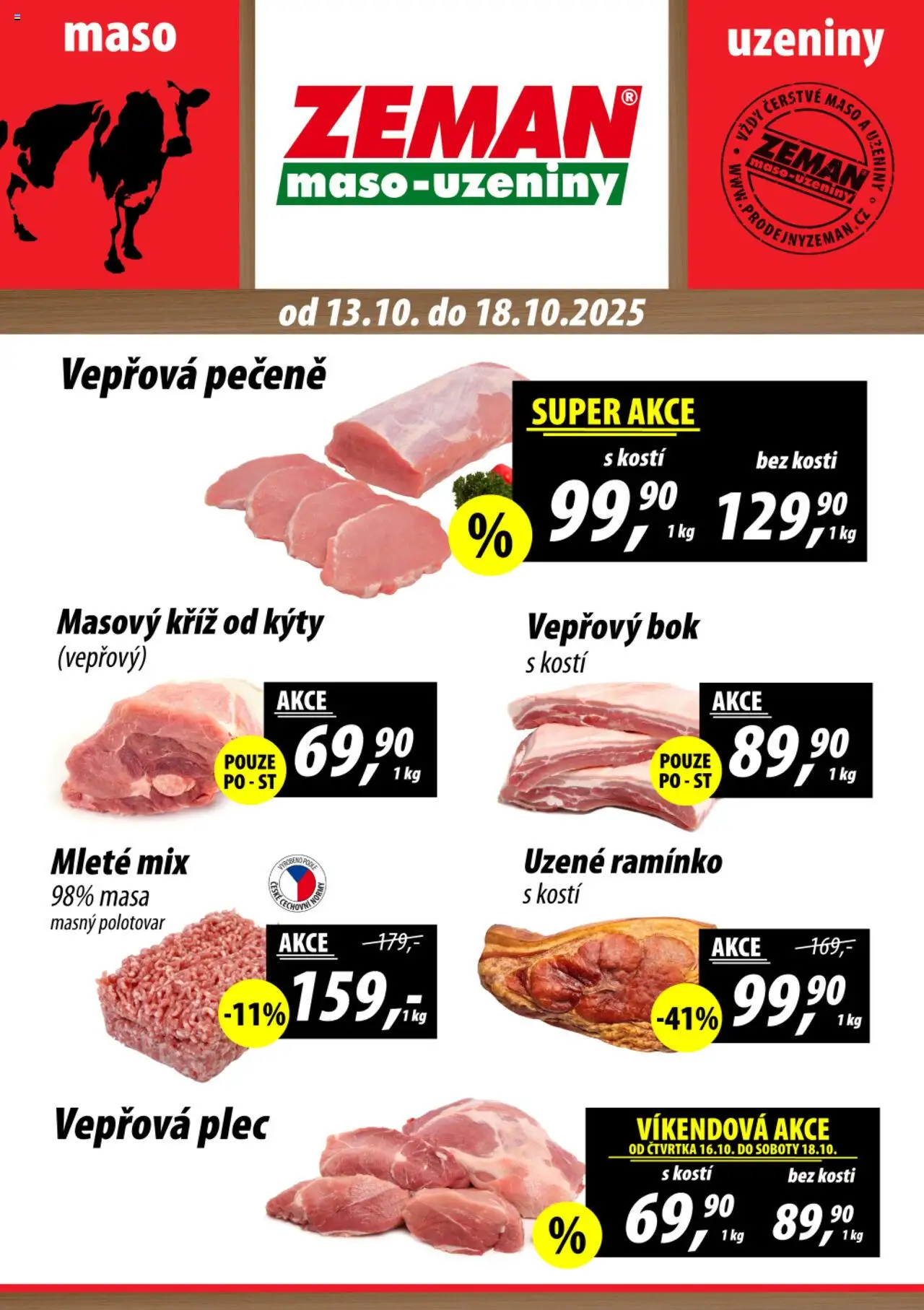  Prodejny Zeman Leták (13.10.2025 - 18.10.2025)