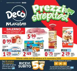 Anteprima dell'opuscolo Volantino MaxiStore - Salerno dal negozio Decò valido da 28/10/2025