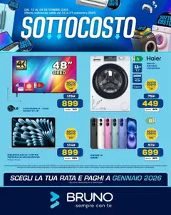 Anteprima dell'opuscolo Volantino Sottocosto dal negozio BRUNO valido da 12/09/2025