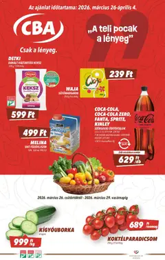 CBA - CBA akciós újság megtekintése, amely érvényes 2026.03.26.-től