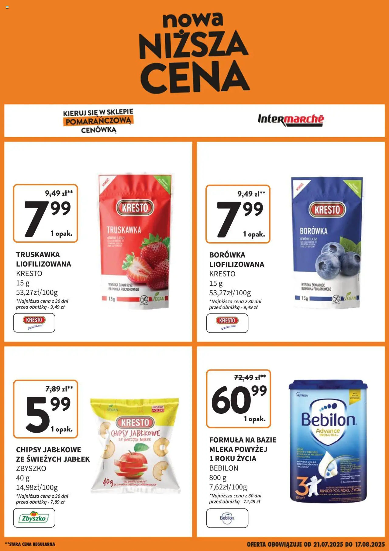 Intermarche Nowa niższa cena od 21.07.2025 - Nowa Gazetka - Numer strony 1