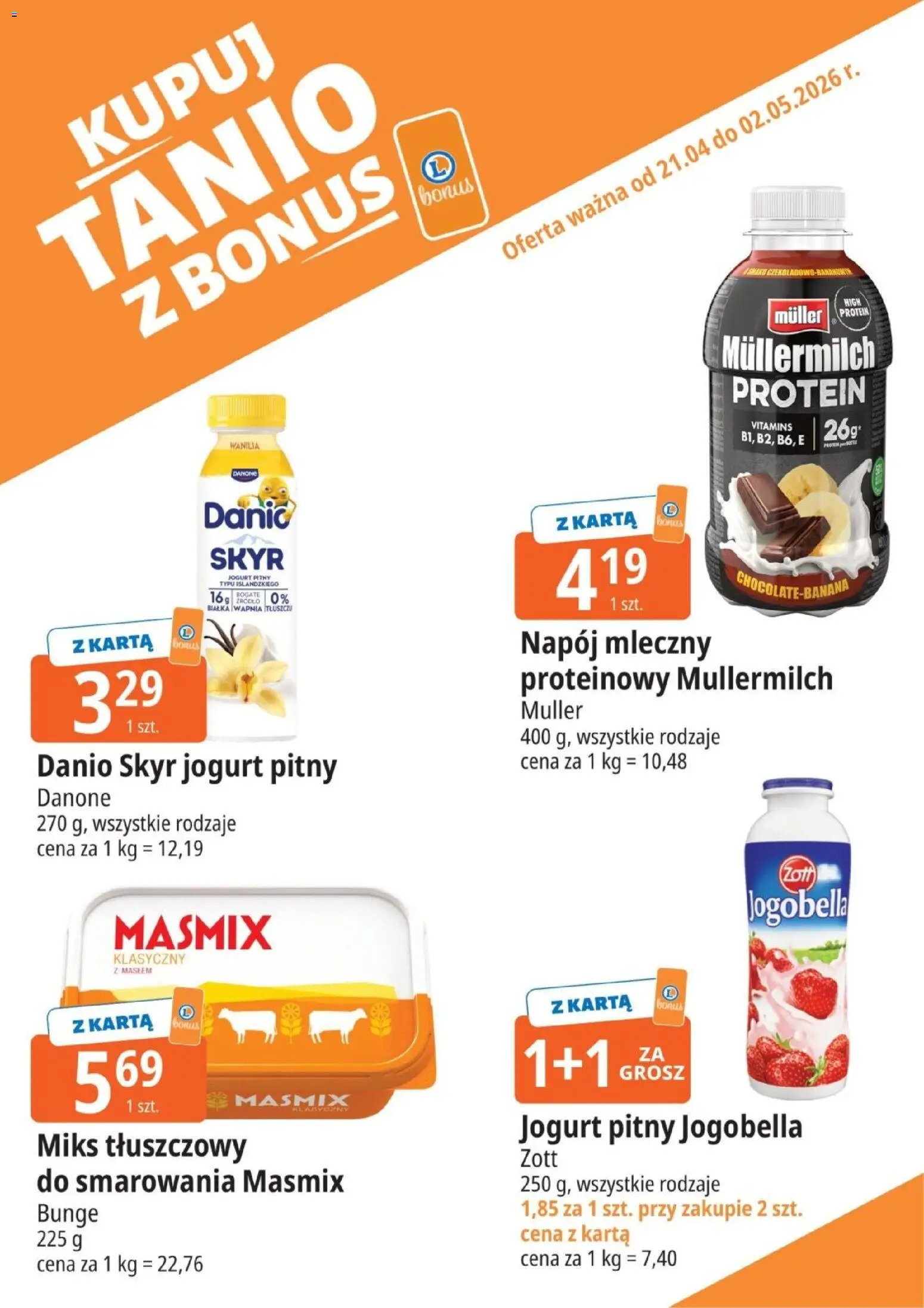 Pogląd gazetki "E.Leclerc gazetka - Kupony dodatkowe" ze sklepu E.Leclerc ważnej od 21.04.2026