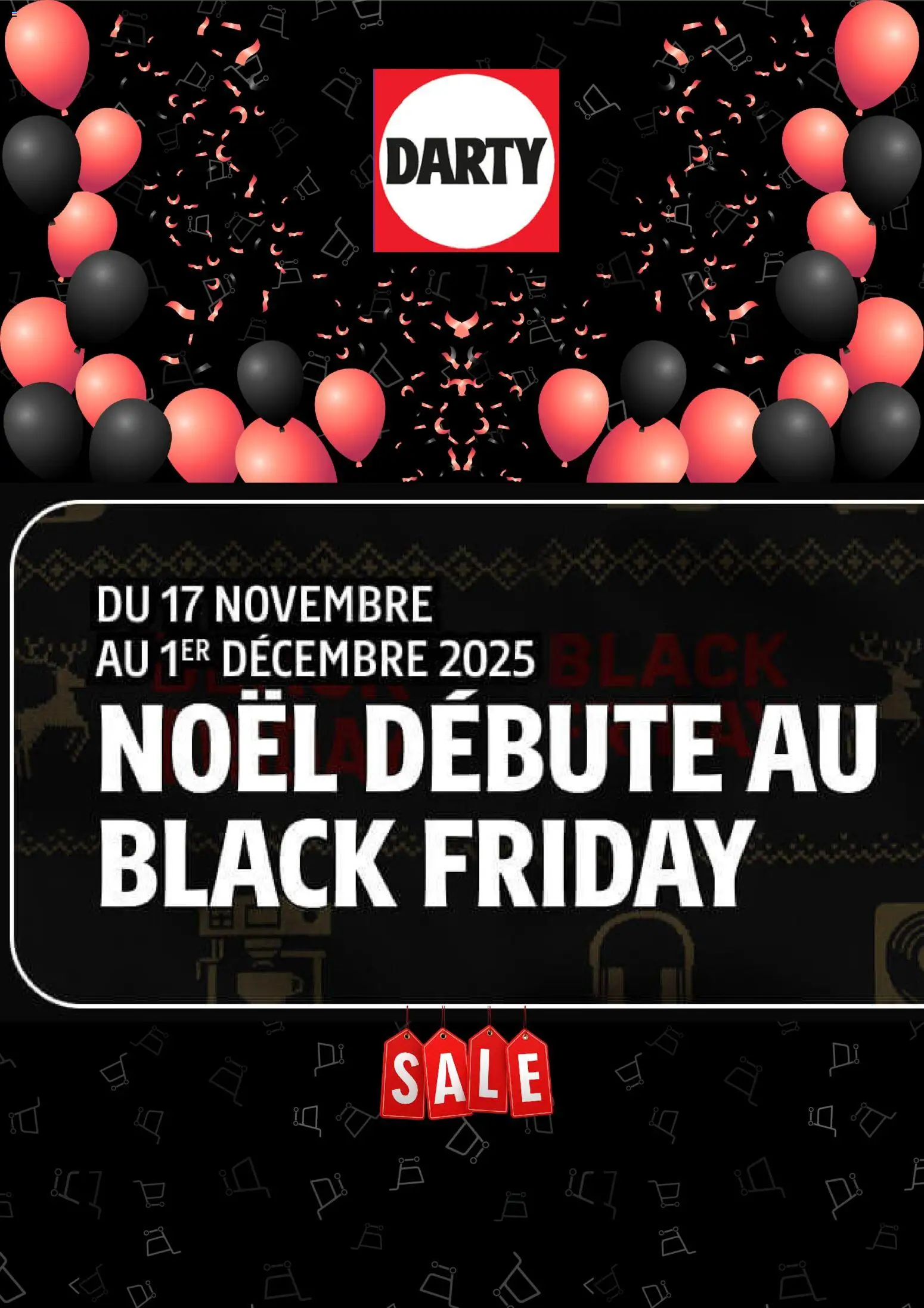 Prévisualisation de Black Friday du magasin Darty formulaire valide 17/11/2025