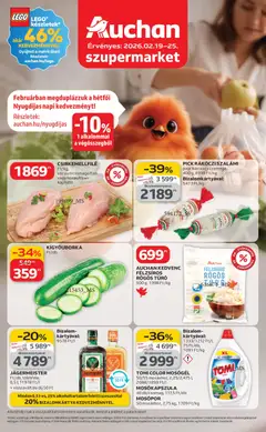 Auchan - Szupermarket akciós újság megtekintése, amely érvényes 2026.02.19.-től