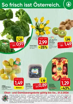 Vorschau der Angebote: Spar Tirol Obst & Gemüse gültig ab 16.02.2026