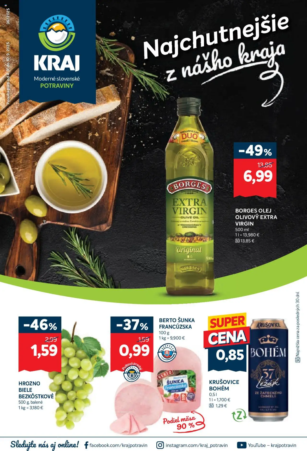 Kraj Leták (04.09. - 10.09.2025) - Akčná ponuka