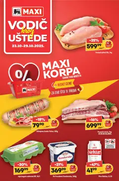 Pregled Maxi kataloga - važi od 23.10.2025