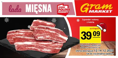 Pogląd gazetki "Lada mięsna" ze sklepu Gram Market ważnej od 10.12.2025