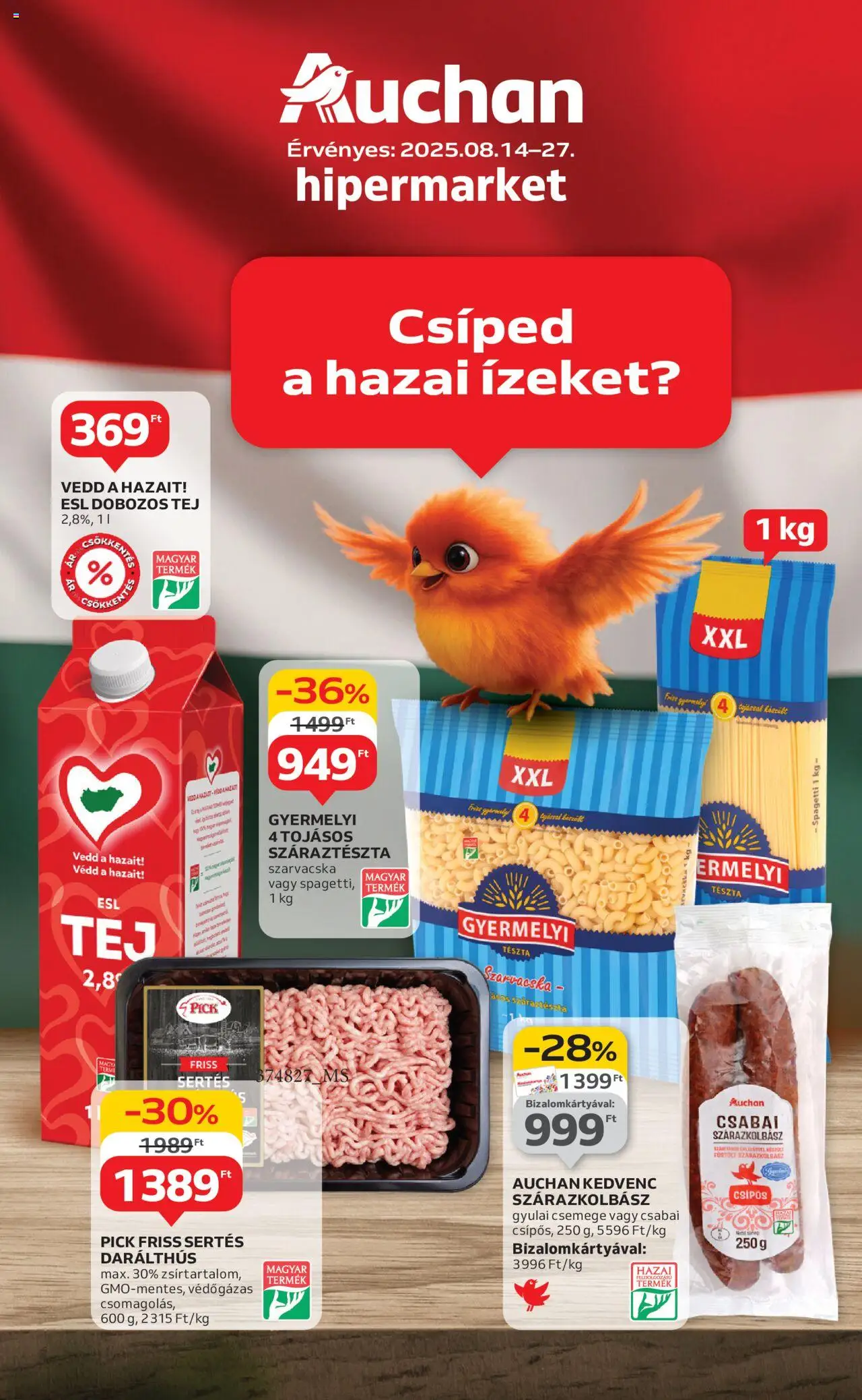 Auchan aktuális szórólap, érvényes 2025.08.14.-től - 1 oldal