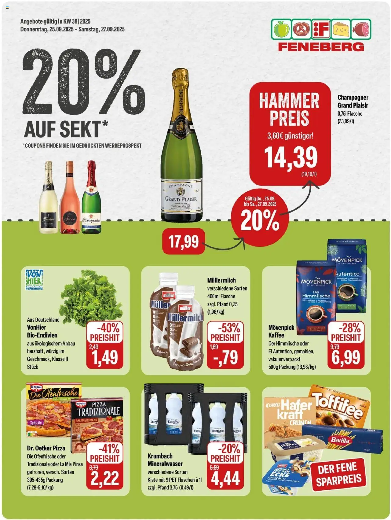 Feneberg Angebote (vom 25.09.2025 - 27.09.2025)