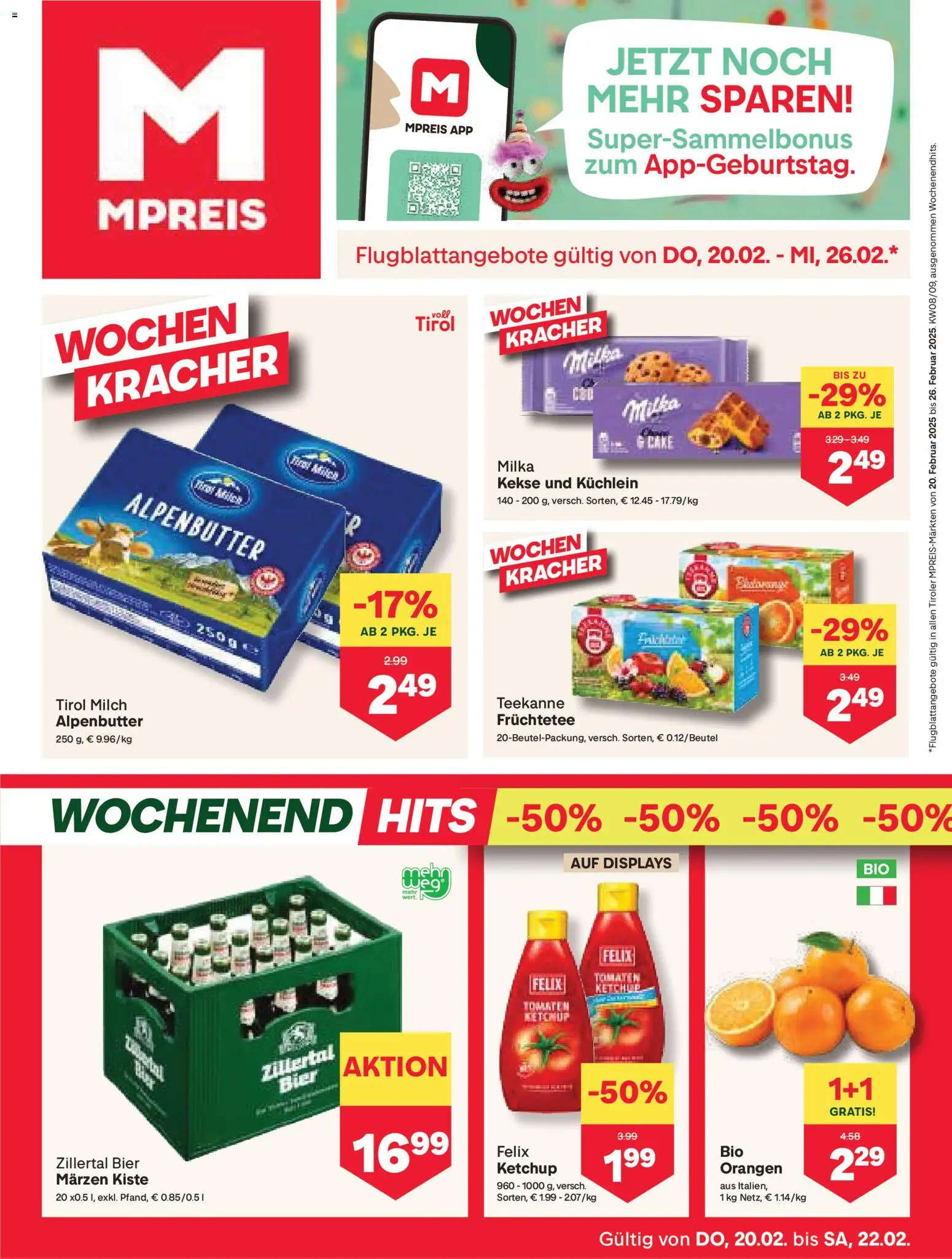 Vorschau der Angebote: MPREIS Absam gültig ab 20.02.2026
