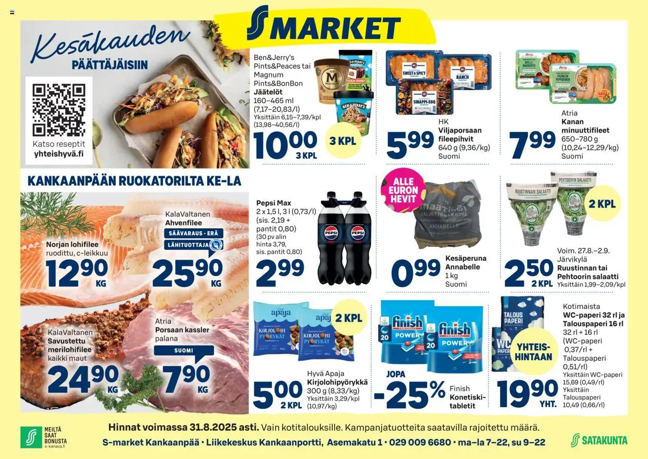 S-market-kaupan Kankaanpää voimassa 27/08/2025 - Sivulla 1