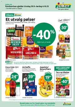 Forhåndsvis Kundeavis fra butikk Joker gyldig fra 30/09/2025