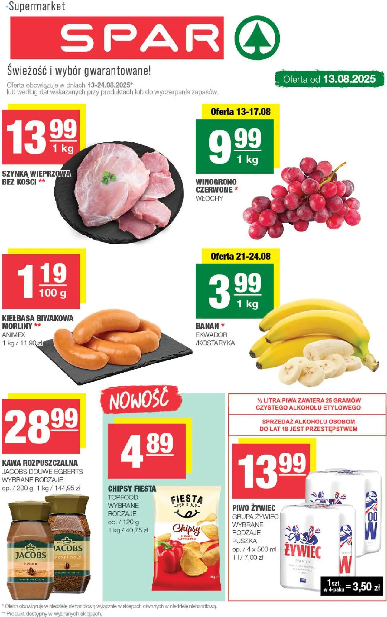 Spar Gazetka od 13.08.2025 - Nowa Gazetka - Numer strony 1