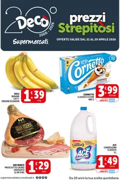 Anteprima dell'opuscolo Decò volantino Supermercati Campania dal negozio Decò valido da 21/04/2026