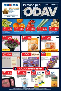 Maxima kliendilehe eelvaade alates 10.02.2026