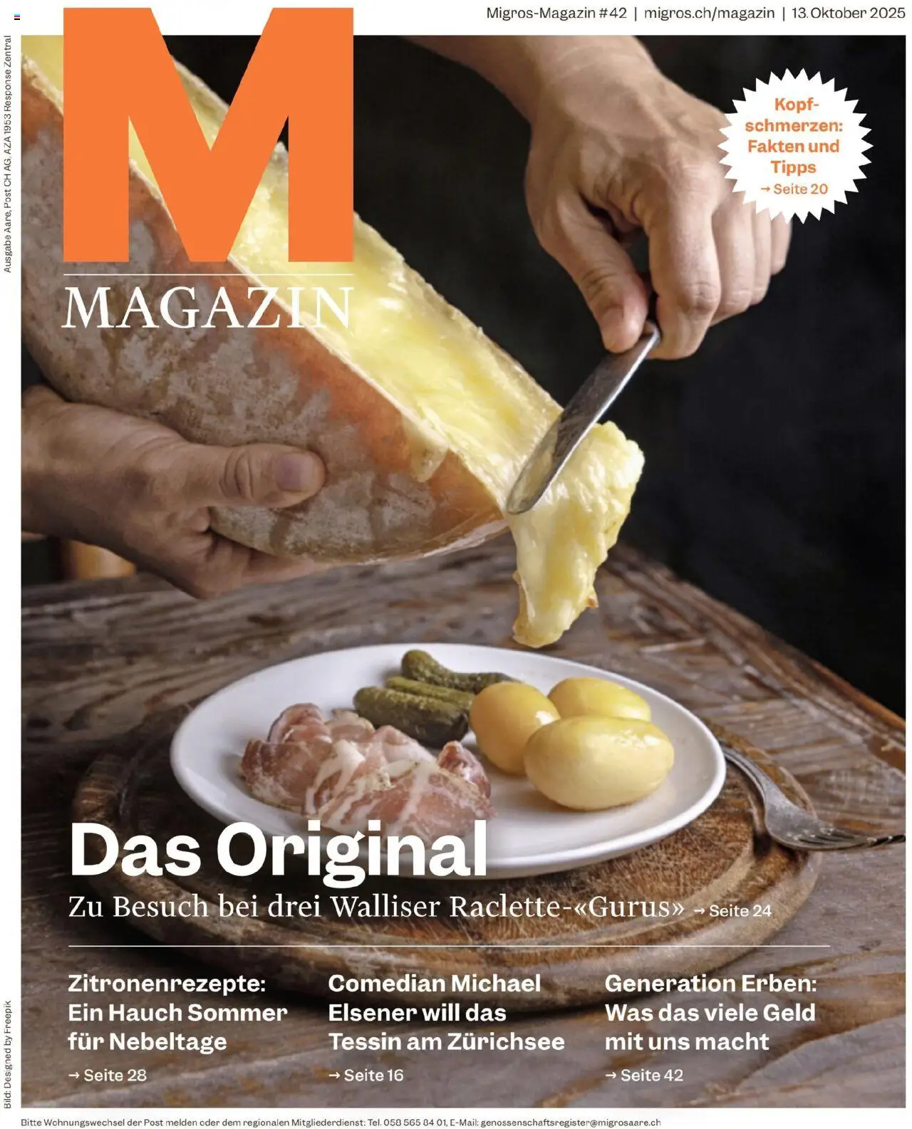Migros Magazin ab 13.10.2025 - Seitennummer 1