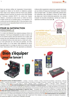 Prévisualisation de Catalogue du magasin Mr. Bricolage formulaire valide 22/09/2025 | Page: 45