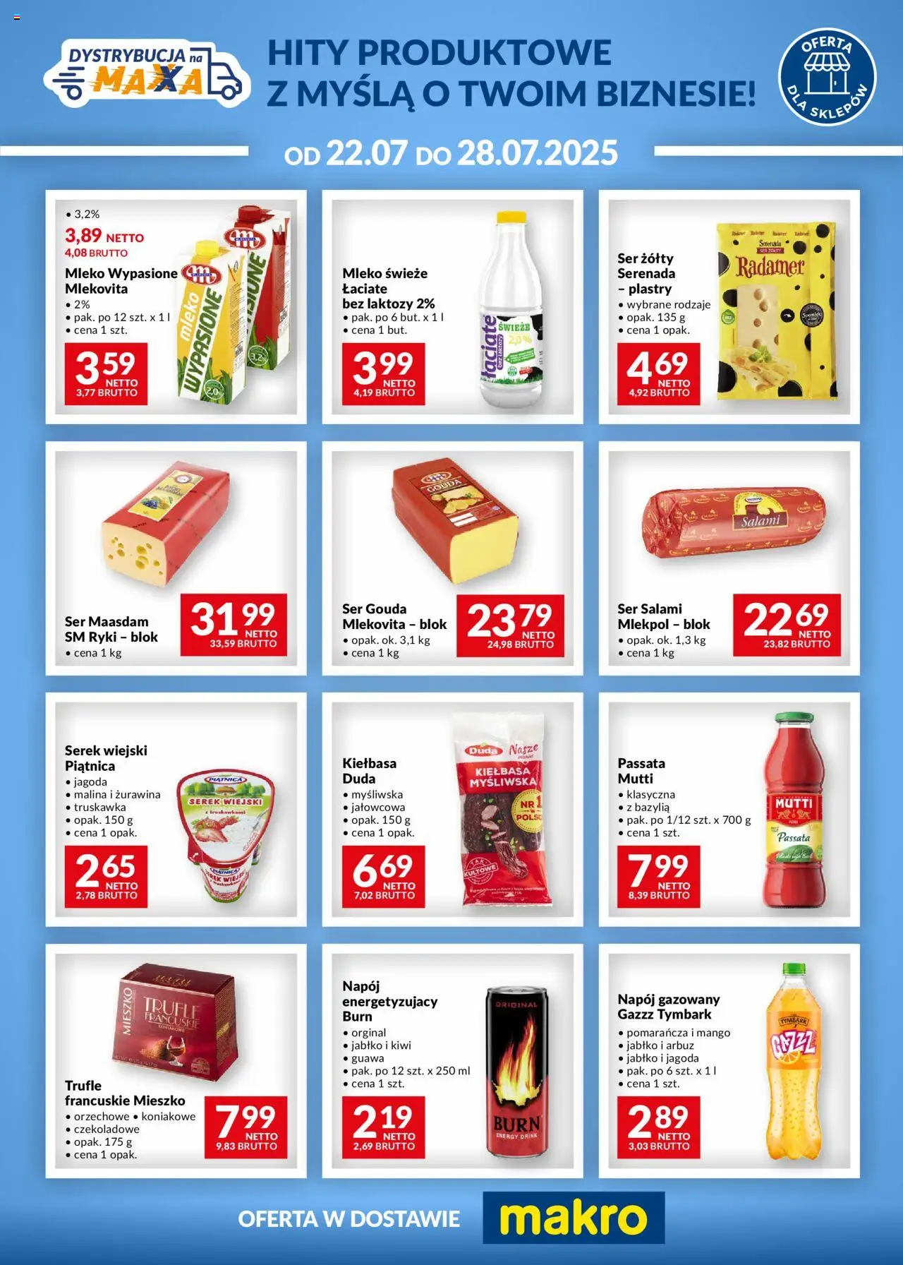 Makro Dystrybucja na maxxa od 22.07.2025 - Nowa Gazetka - Numer strony 1