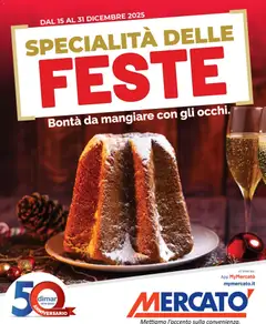 Anteprima dell'opuscolo Volantino Feste Imperdibili dal negozio Mercatò valido da 15/12/2025