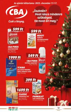 CBA - Akciós újság CBA megtekintése, amely érvényes 2025.12.11.-től