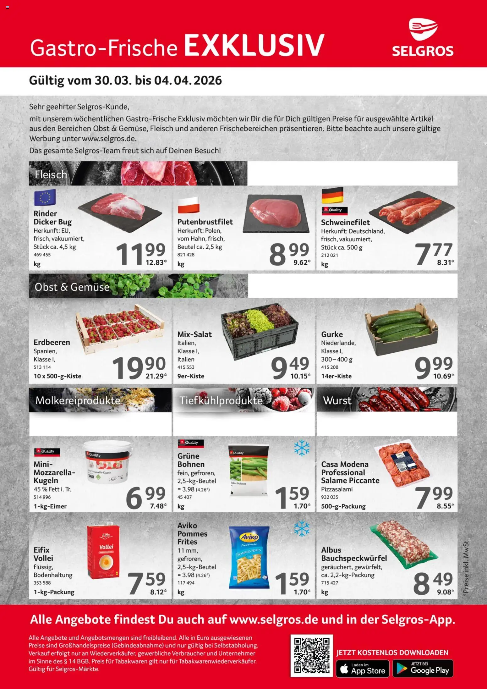 Vorschau von dem Prospekt des Geschäftes Selgros, gültig ab dem 30.03.2026