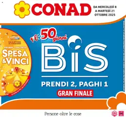 Anteprima dell'opuscolo 50 giorni BIS dal negozio Conad valido da 08/10/2025