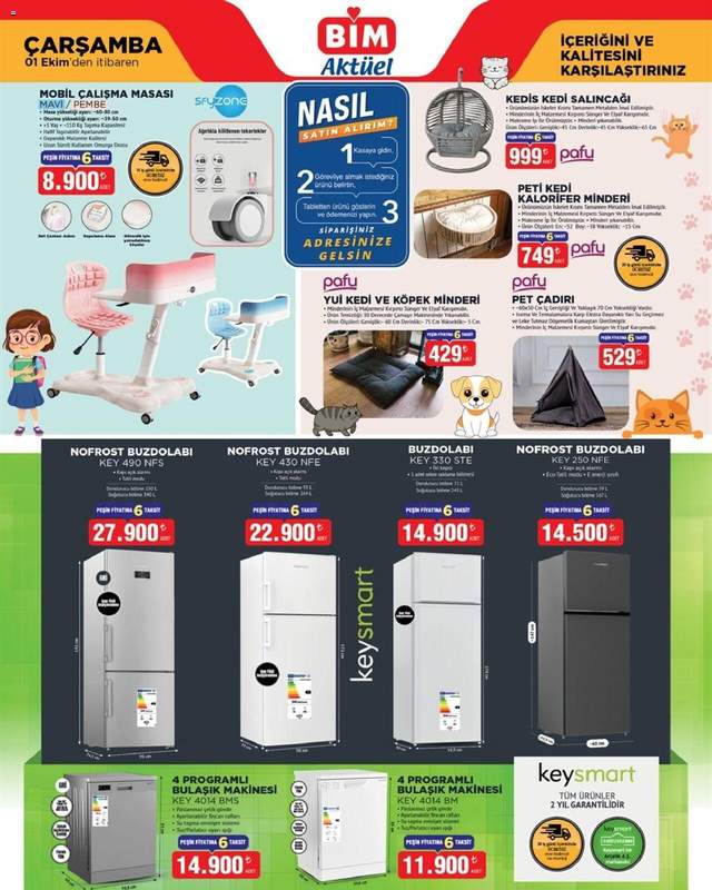 BİM - 01 Ekim Çarşamba, Eve Teslim