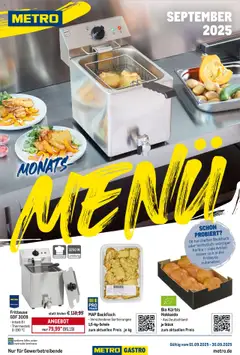 Vorschau von dem Prospekt des Geschäftes Metro, gültig ab dem 01.09.2025