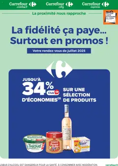 Prévisualisation de La fidélité ça paye du magasin Carrefour contact formulaire valide 01/07/2025
