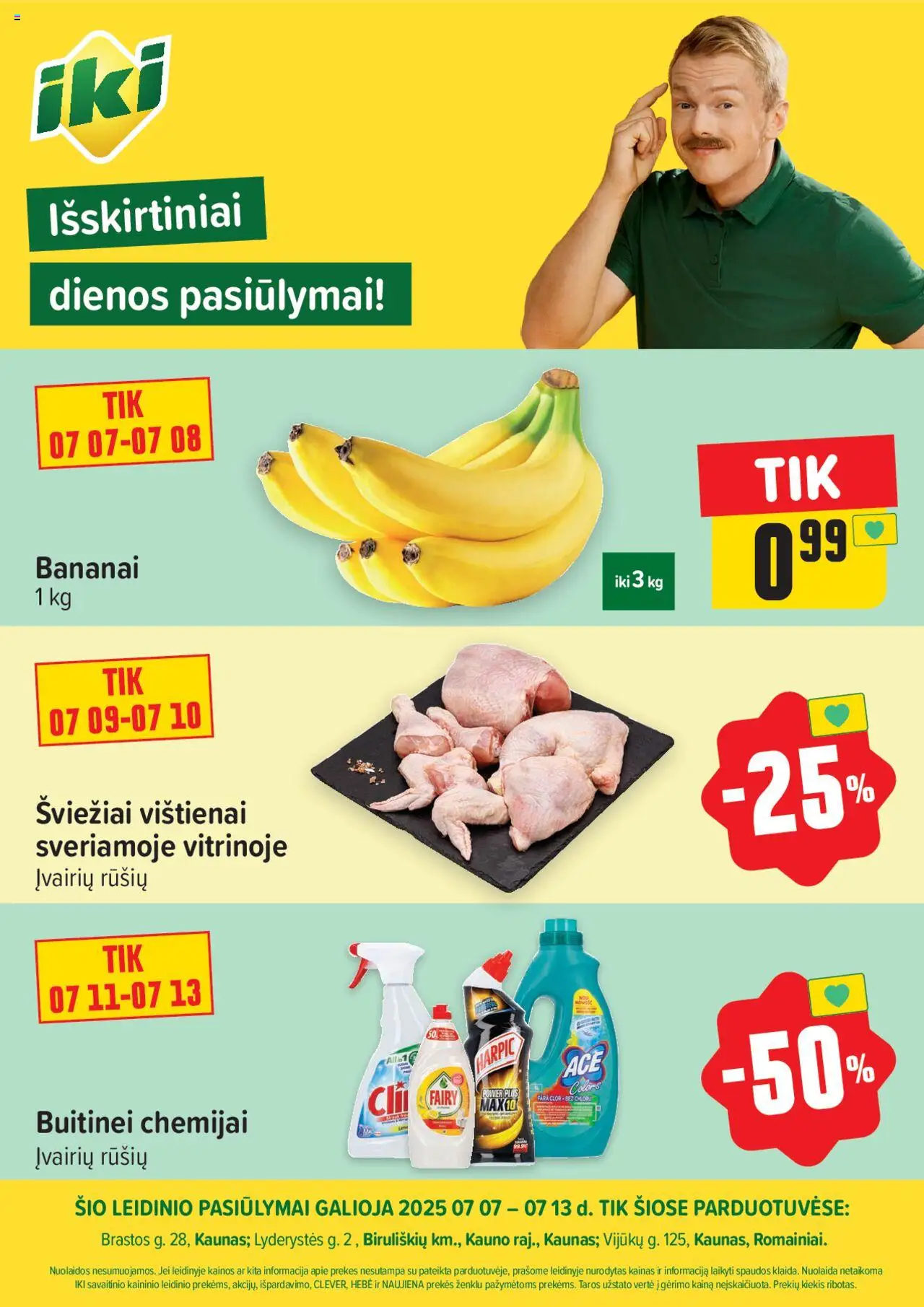 IKI leidinys galioja nuo 2025.07.07 – puslapio numeris 1 - Bananai