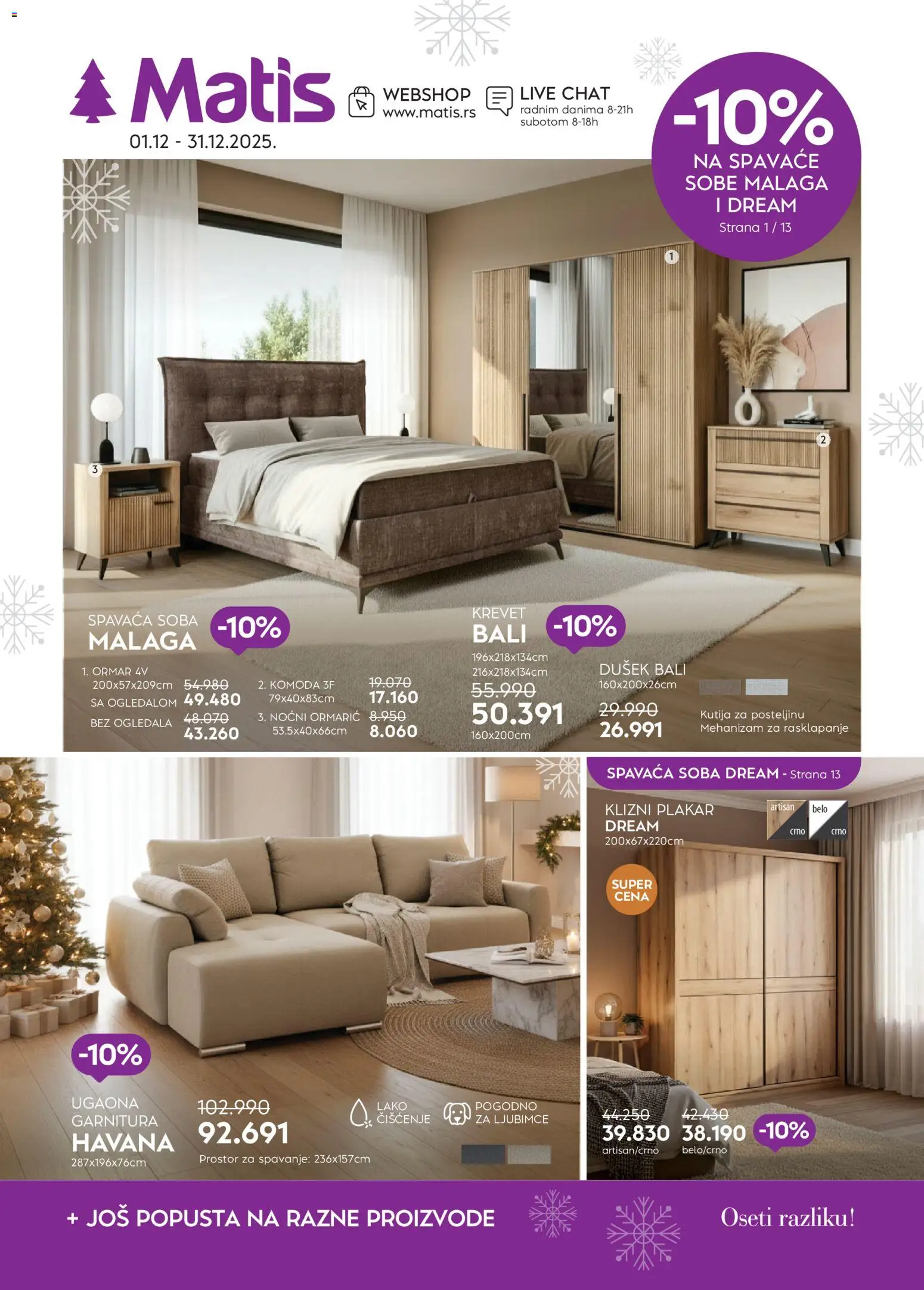 Pregled Matis kataloga - važi od 01.12.2025