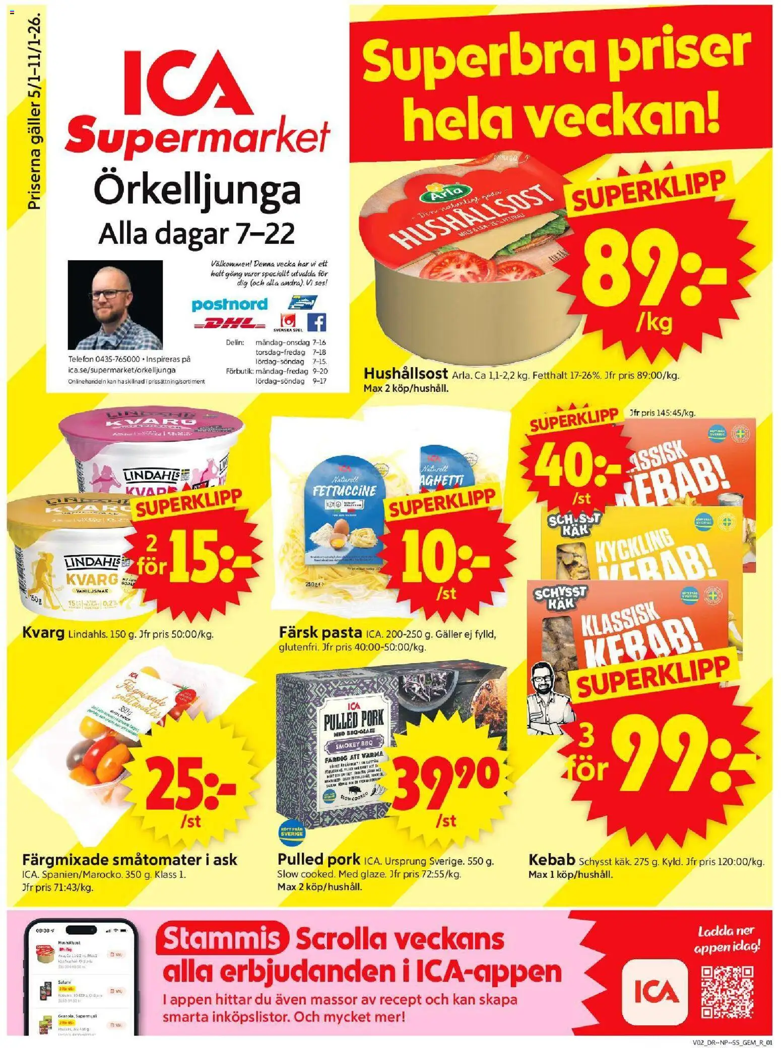 Förhandsgranska reklamblad Örkelljunga från butik ICA Supermarket gäller från 05/01/2026