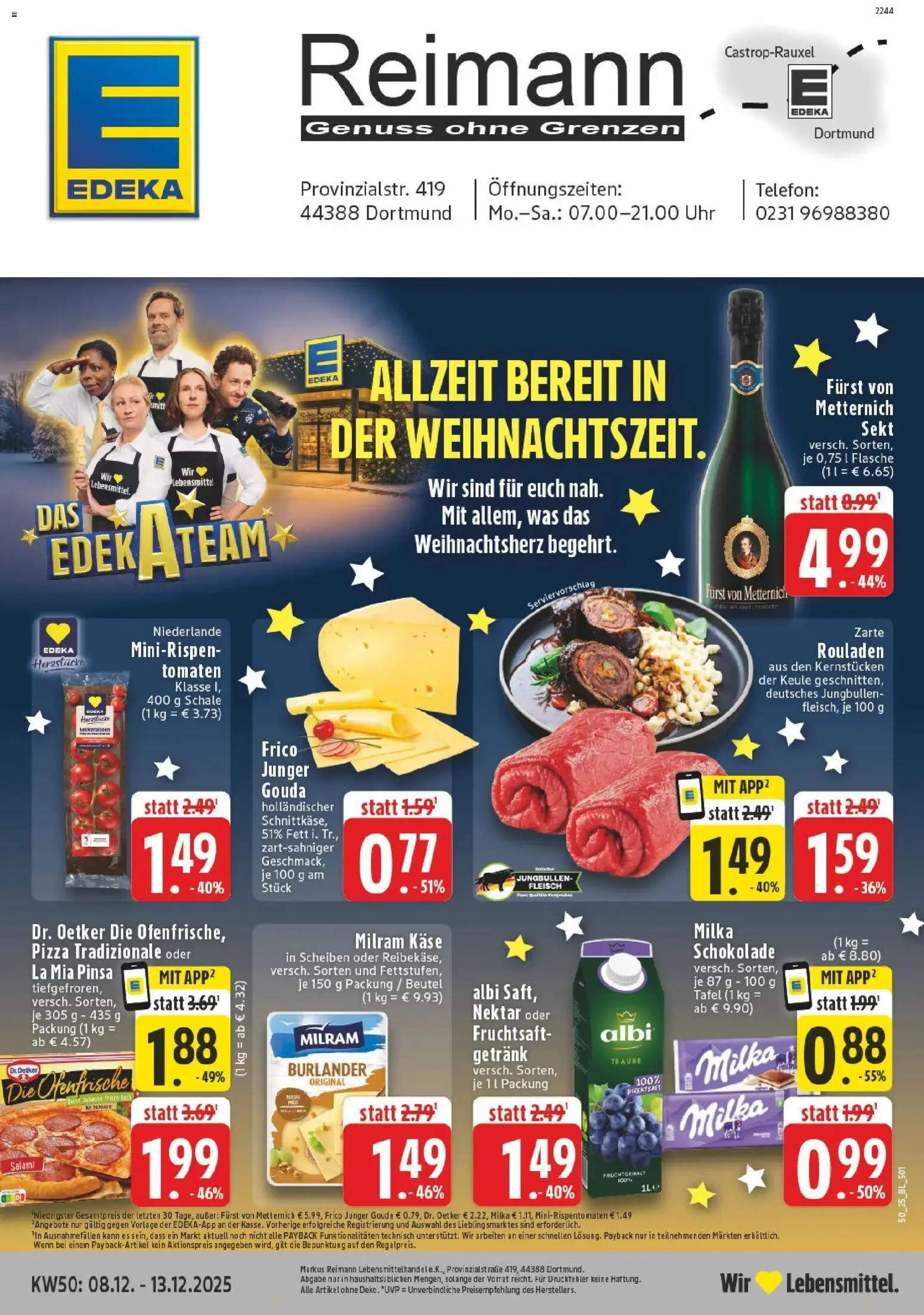 Vorschau von dem Prospekt des Geschäftes Edeka, gültig ab dem 08.12.2025