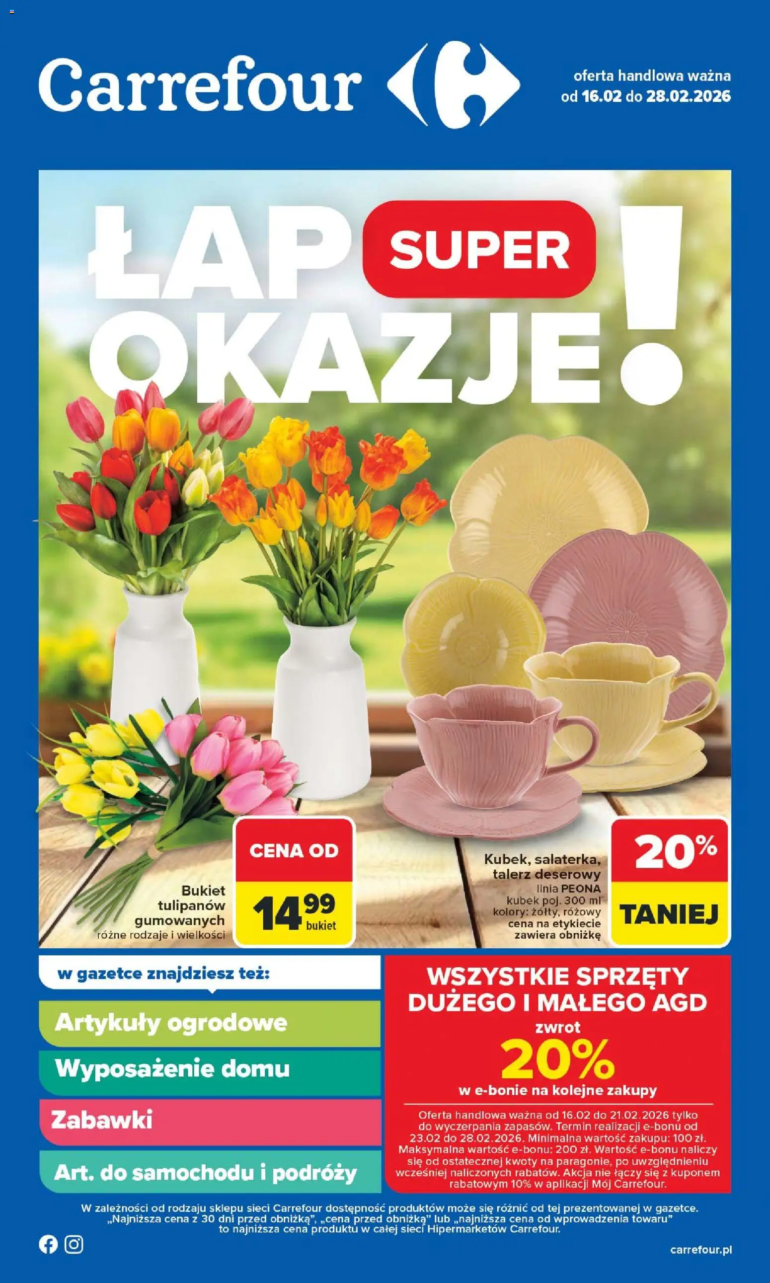 Pogląd gazetki "Łap okazje" ze sklepu Carrefour ważnej od 16.02.2026