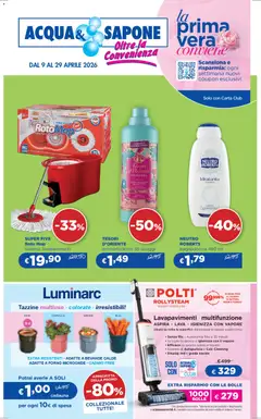 Anteprima dell'opuscolo Acqua e Sapone volantino Cesar S.p.A. dal negozio Acqua e Sapone valido da 09/04/2026