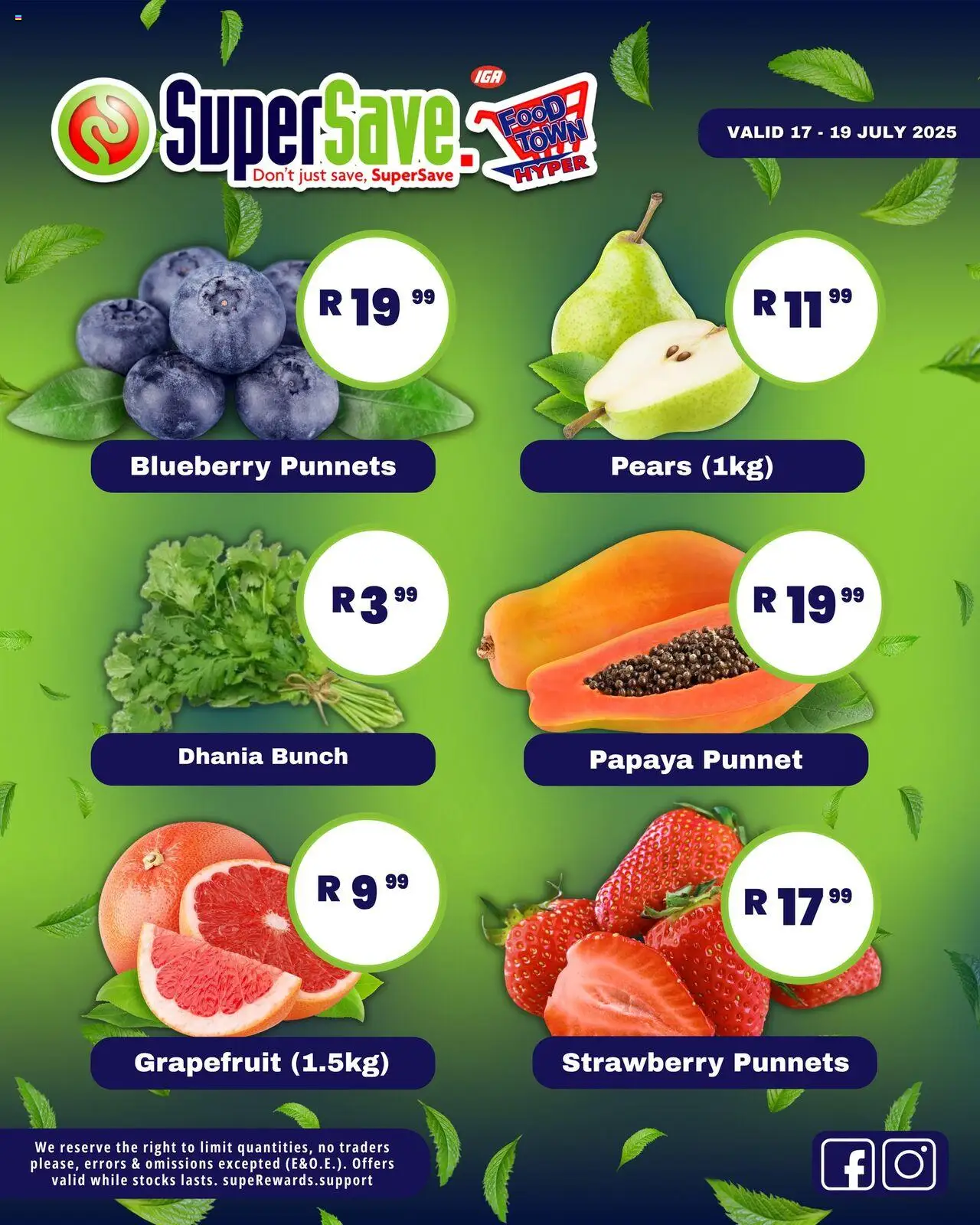 Super Save Fresh Specials from 17/07 - 19/07/2025 > Promotions