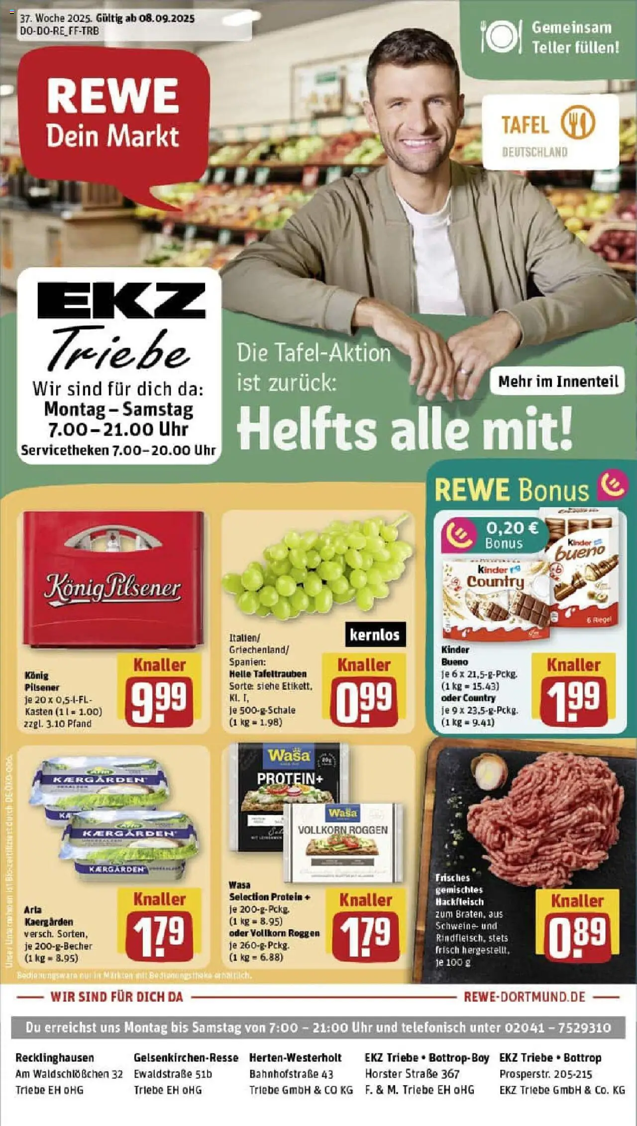 REWE Prospekt ab 07.09.2025 nächste Woche - Prospekt Herten	