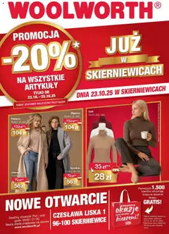 Pogląd gazetki "Już w Skierniewice" ze sklepu Woolworth ważnej od 23.10.2025