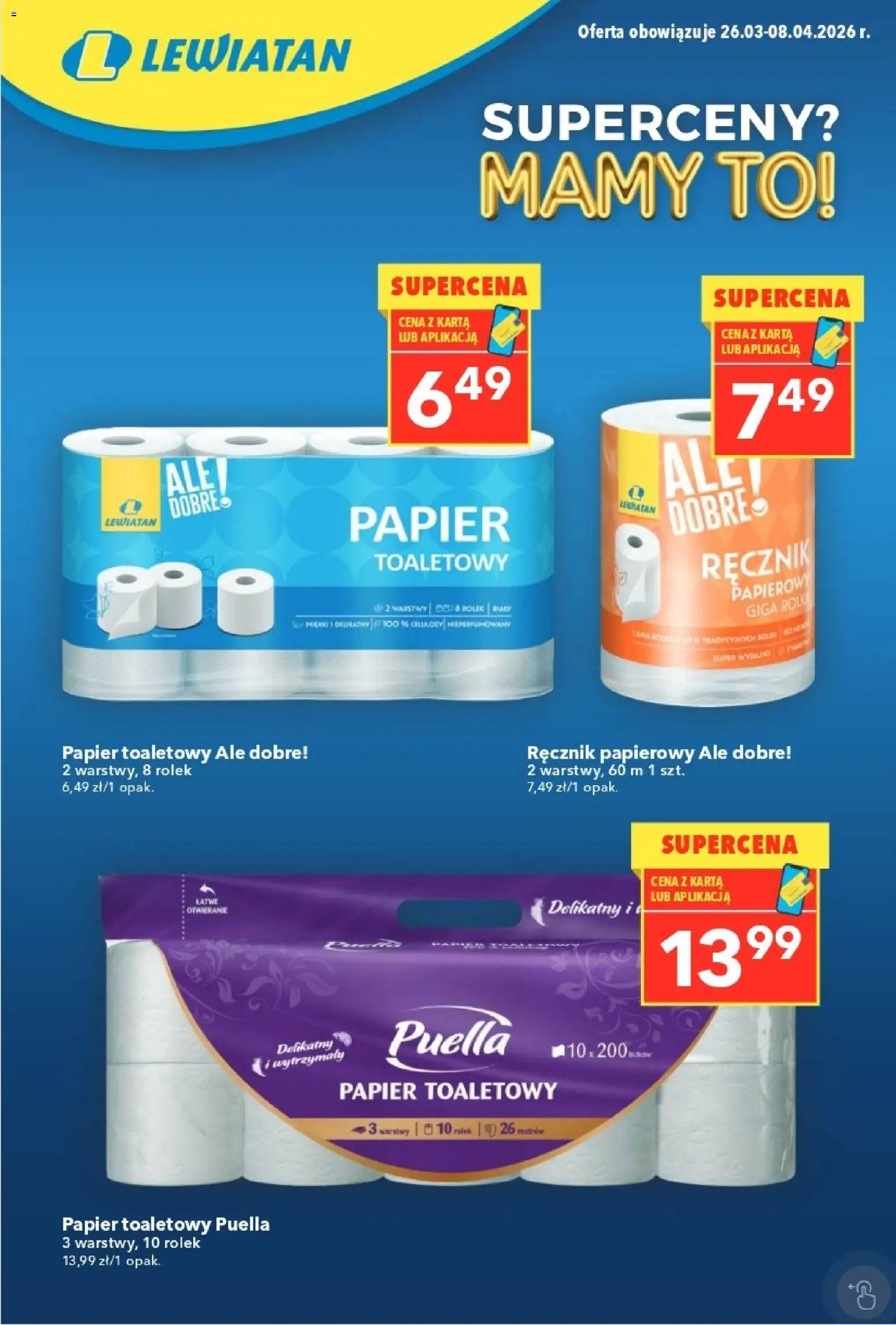 Pogląd gazetki "Lewiatan gazetka - Superceny" ze sklepu Lewiatan ważnej od 26.03.2026