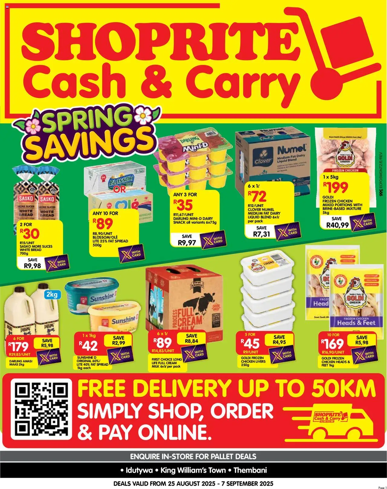 Shoprite Eastern Cape - Cash & Carry Month End Deals Idutywa, King William's Town & Thembani 25/08 - 07/09/2025 >> Catalogue