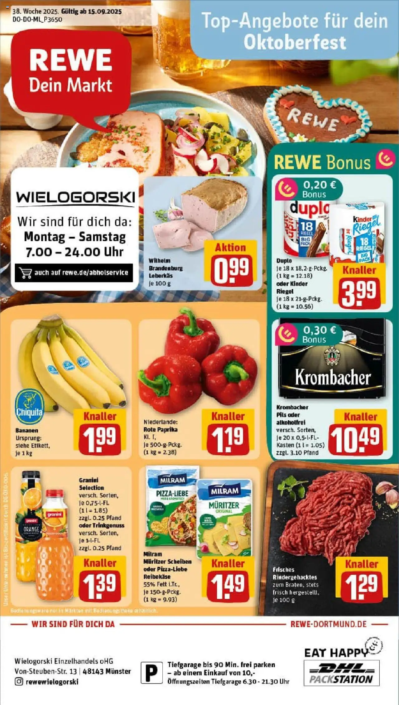REWE Prospekt ab 14.09.2025 nächste Woche - Prospekt Münster	