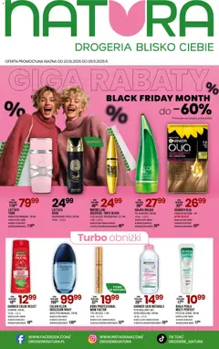 Pogląd gazetki "Black Friday" ze sklepu Drogerie Natura ważnej od 23.10.2025