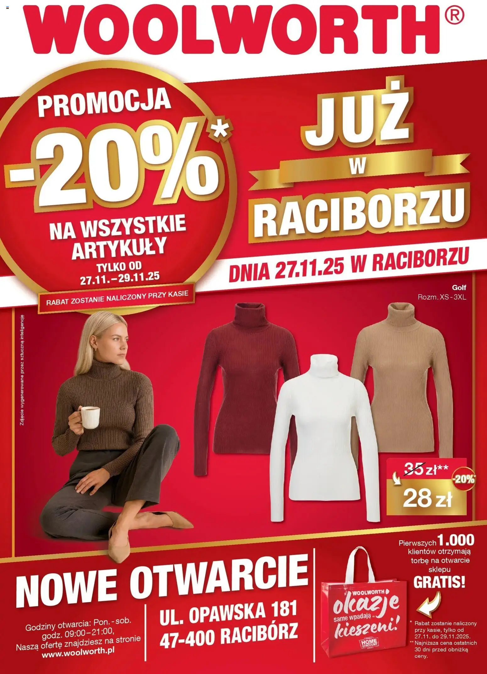 Pogląd gazetki "Już w Racibórz" ze sklepu Woolworth ważnej od 08.12.2025