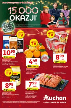 Pogląd gazetki "Święta jak babcię kocham Hipermarket" ze sklepu Auchan ważnej od 04.12.2025