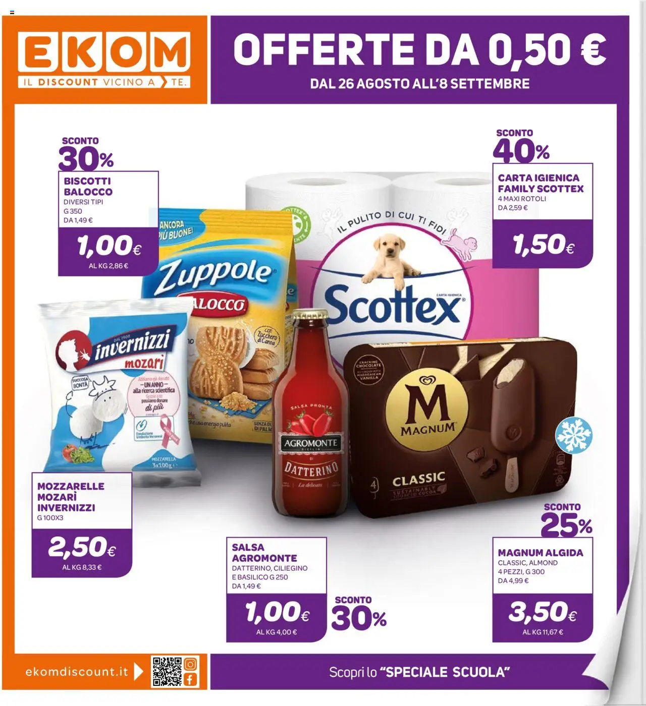 Volantino Ekom valido da 26/08/2025 numero di pagina 1