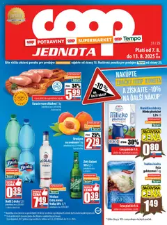 Náhľad COOP Jednota letáku platného od 07.08.2025