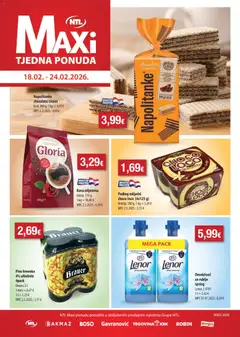 Pregled letka Katalog Maxi trgovine Boso vrijedi od 18.02.2026