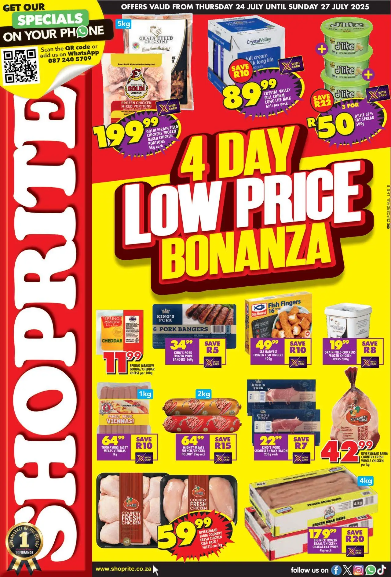 Shoprite KwaZulu-Natal - Low Price Bonanza 24/07 - 27/07/2025 >> Catalogue